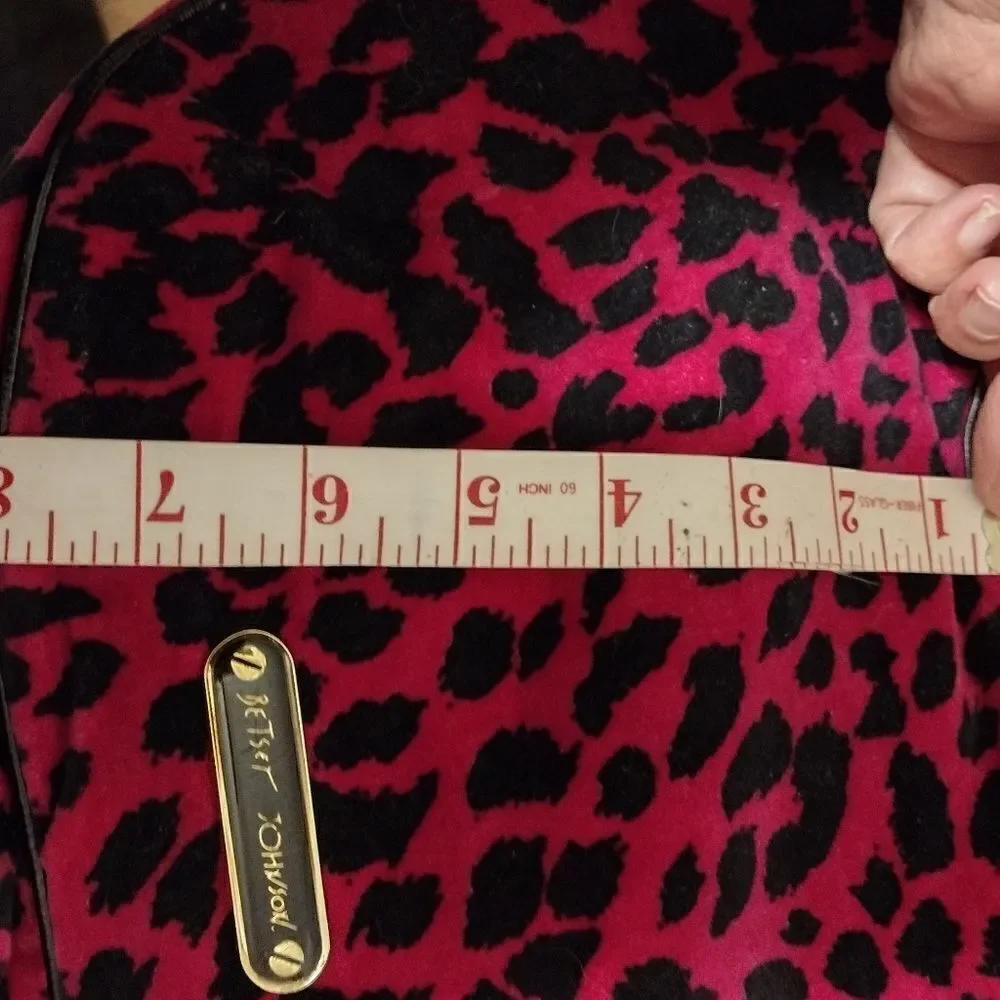 Betsey Johnson Hottie Spottie velour hobo bag